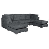 Bishop Coal Truffle U Shape Highback