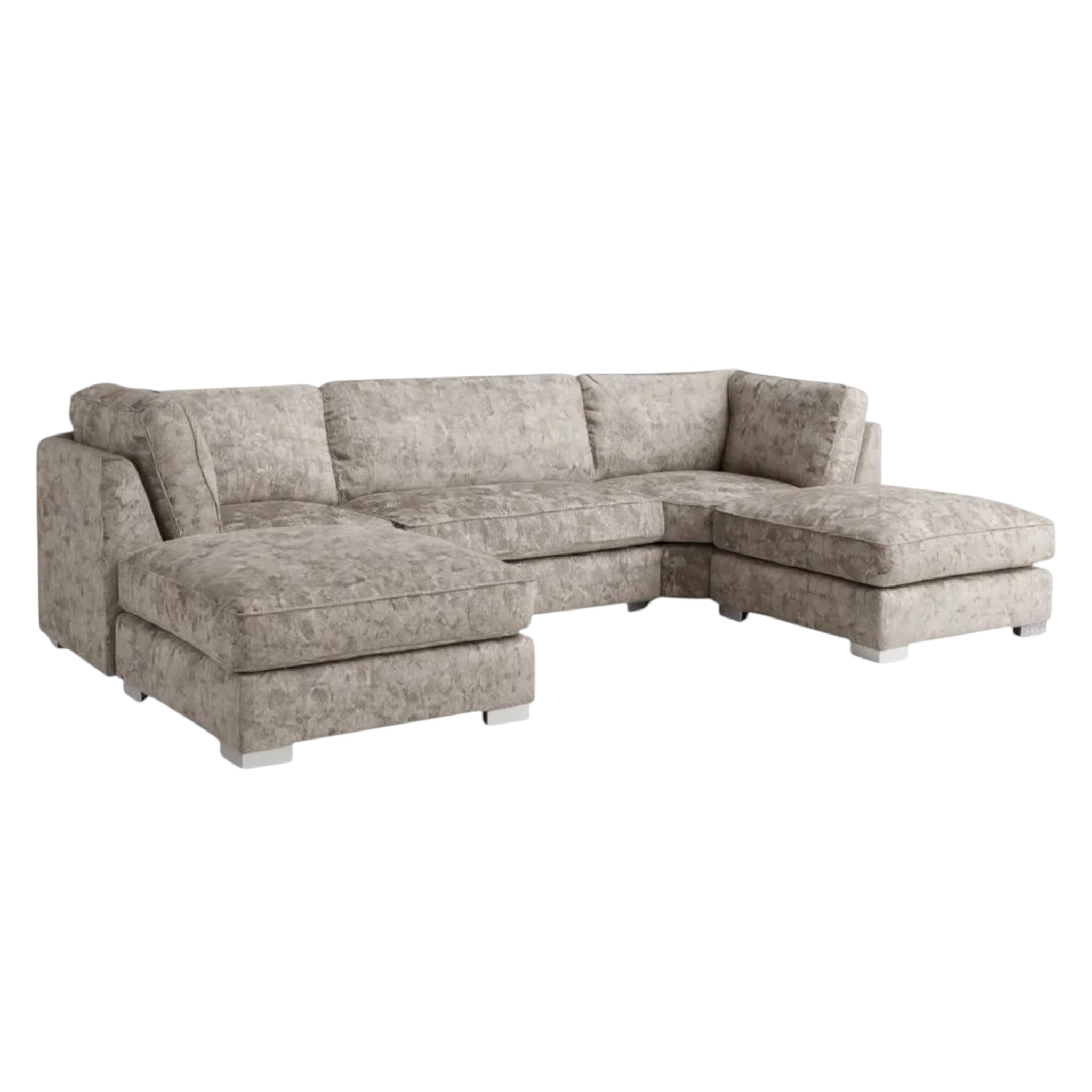 Bishop U Shape Alaska Truffle Highback Cushions