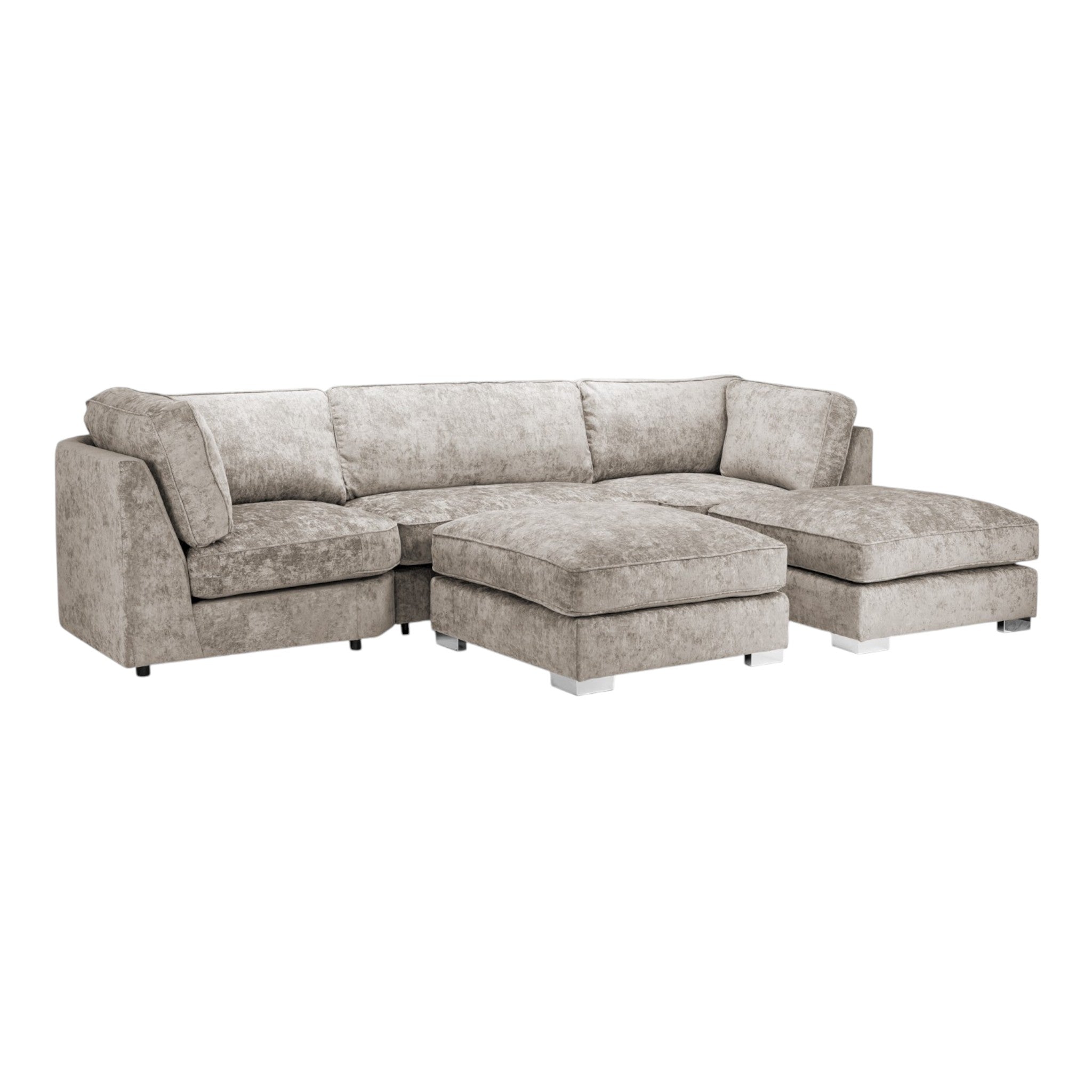 Bishop U Shape Alaska Truffle Highback Cushions
