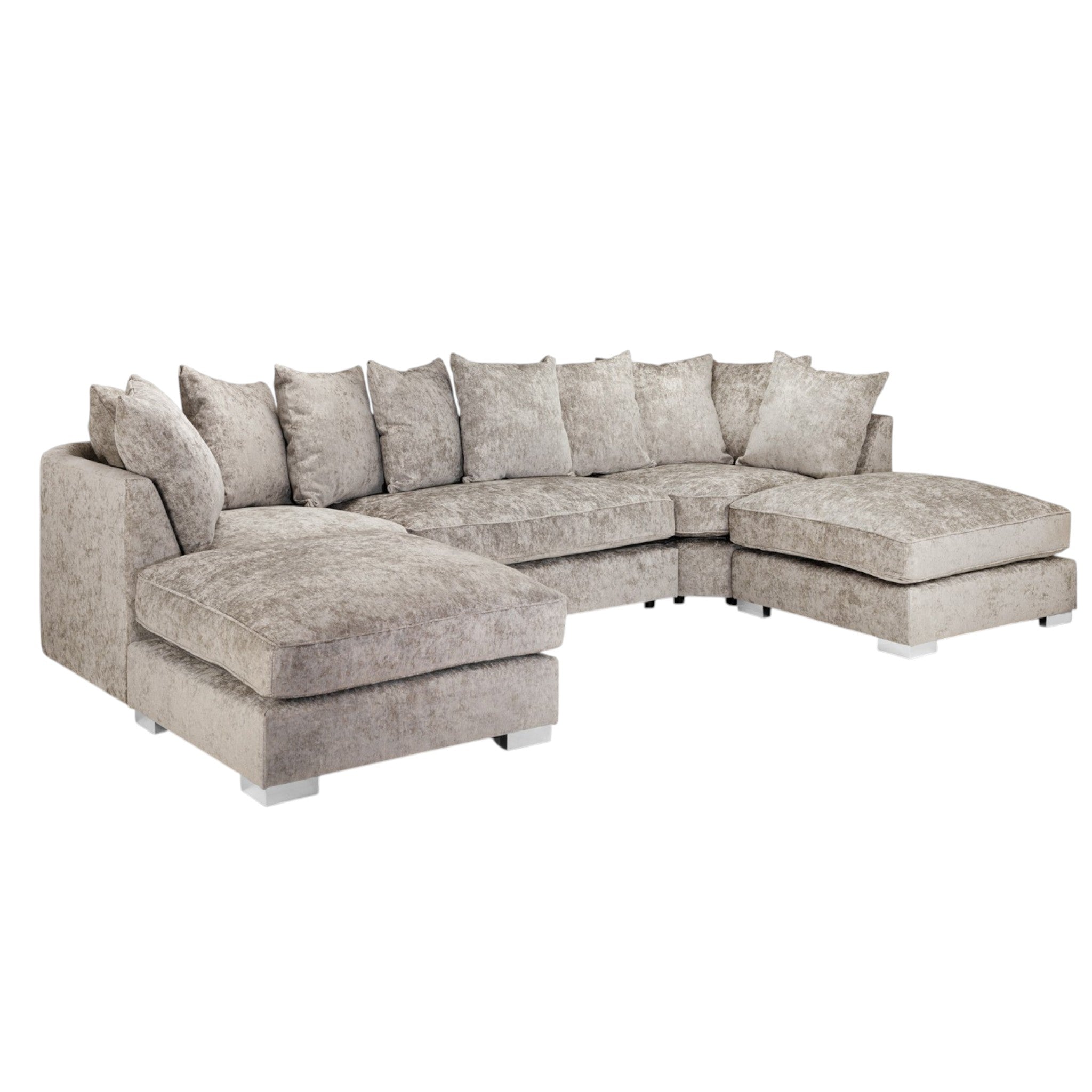Bishop U Shape Alaska Truffle Scatterback Cushions